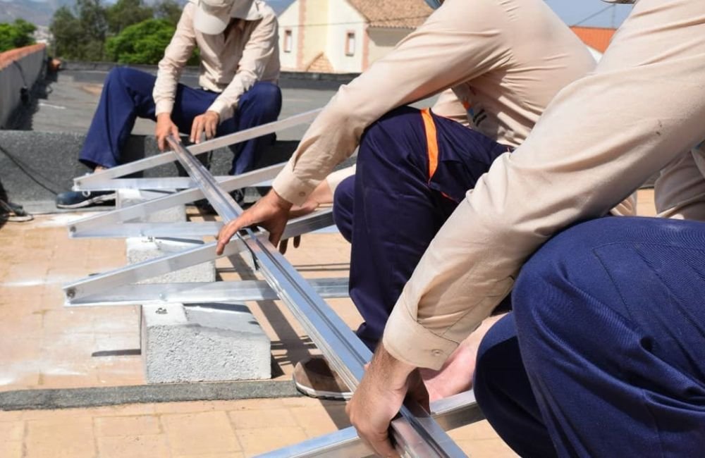 Estructura para paneles solares montaje 